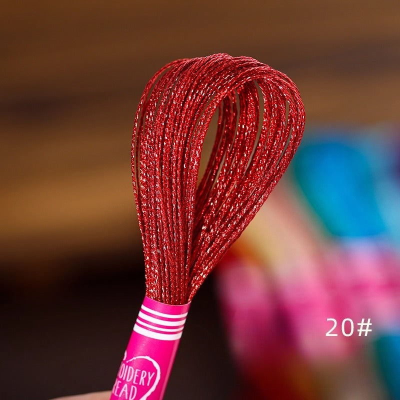 Glossy Metallic Embroidery Thread