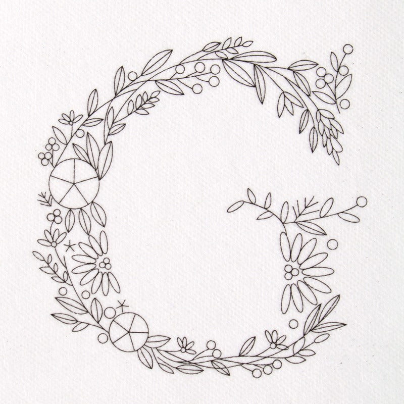 Large Alphabet Letter Stick and Stitch