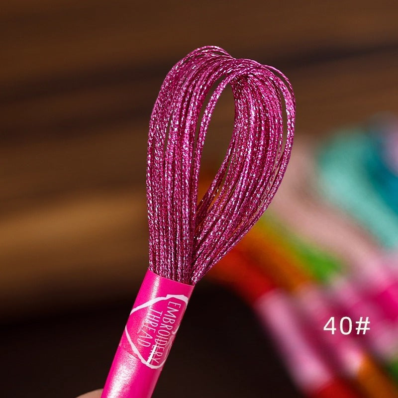 Glossy Metallic Embroidery Thread