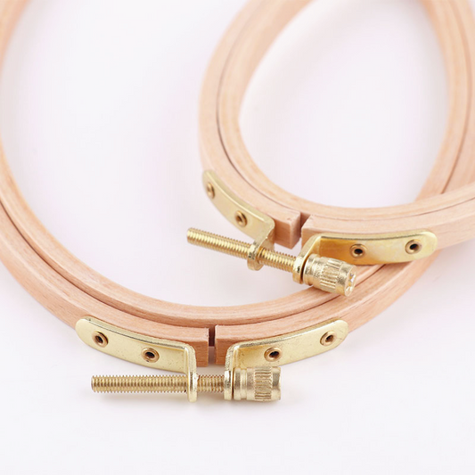 Beechwood Oval Embroidery Hoop