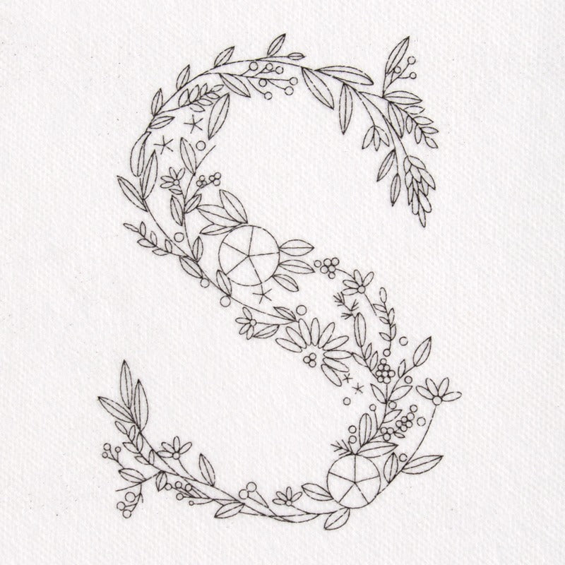Large Alphabet Letter Stick and Stitch