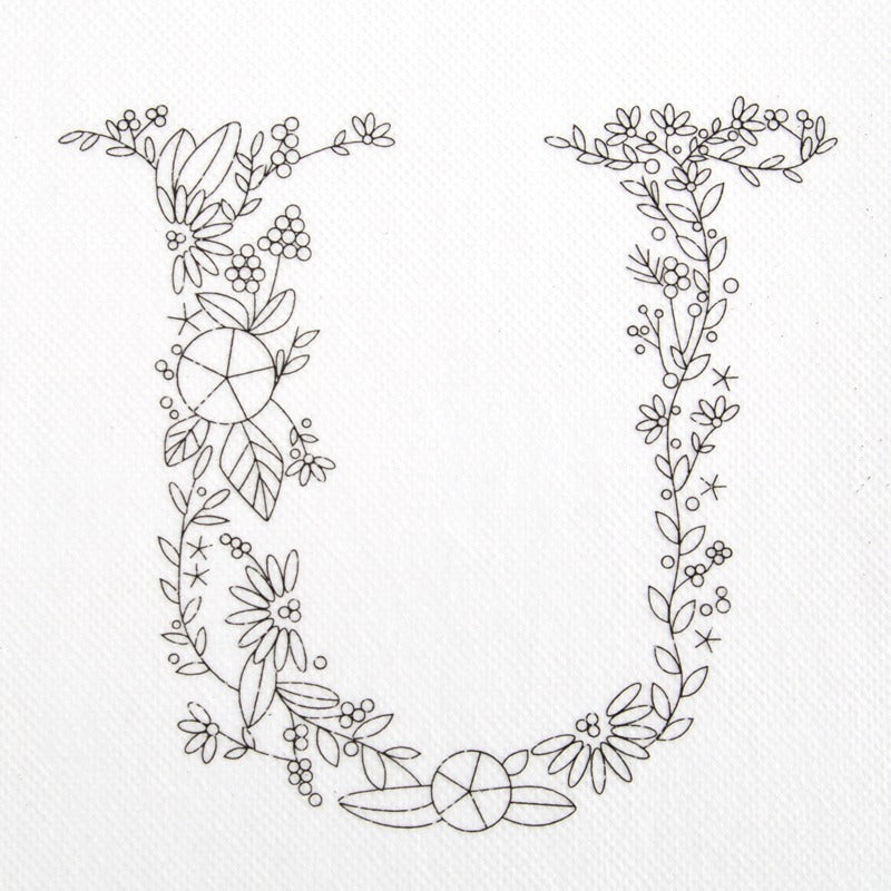 Large Alphabet Letter Stick and Stitch