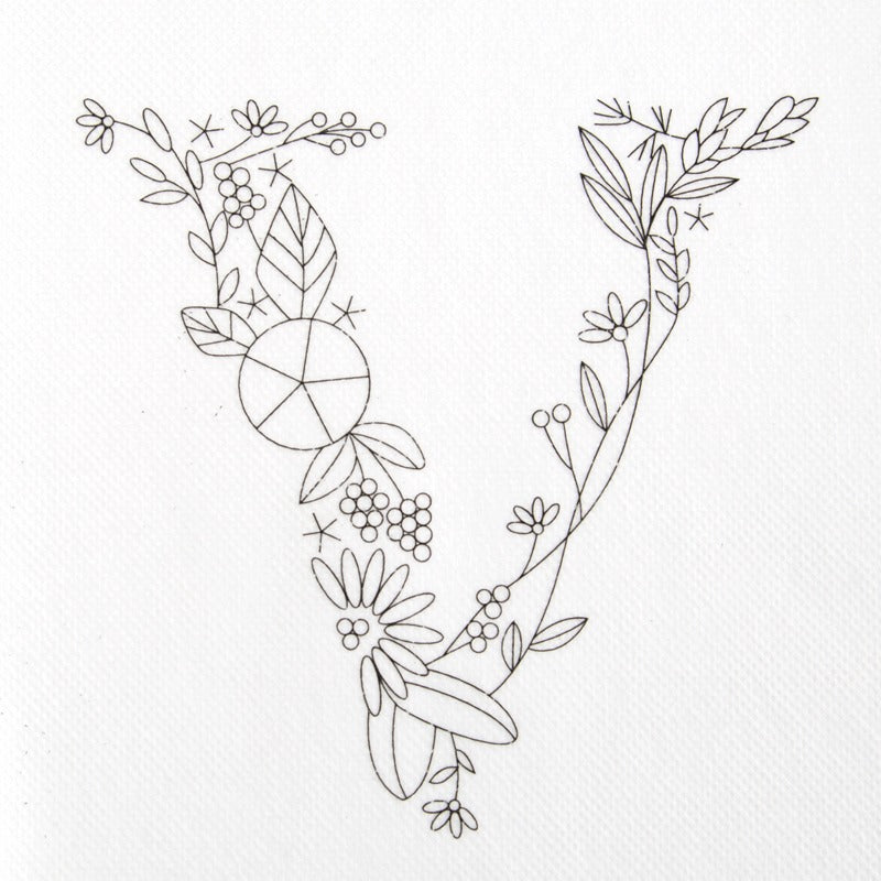Large Alphabet Letter Stick and Stitch