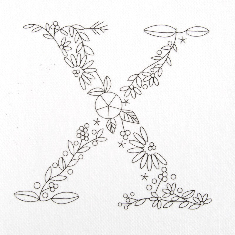 Large Alphabet Letter Stick and Stitch