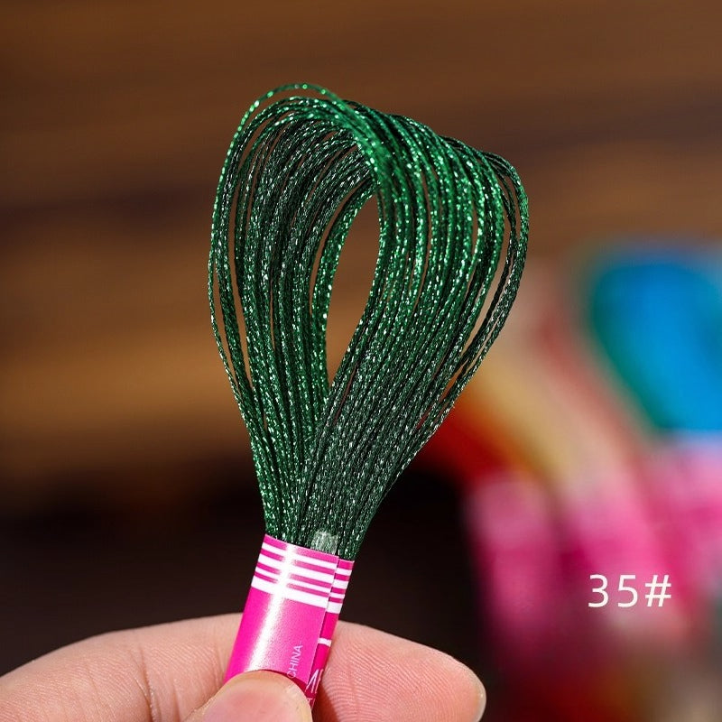 Glossy Metallic Embroidery Thread