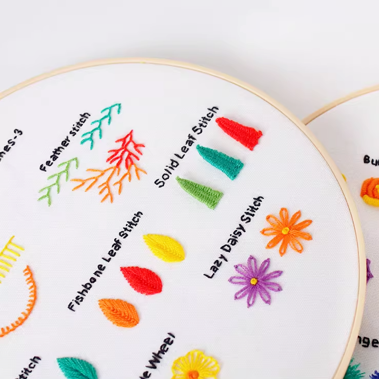 Basic Stitches Embroidery Sampler Kit (4-Pack)