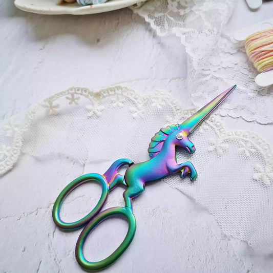 Rainbow Unicorn Embroidery Scissors