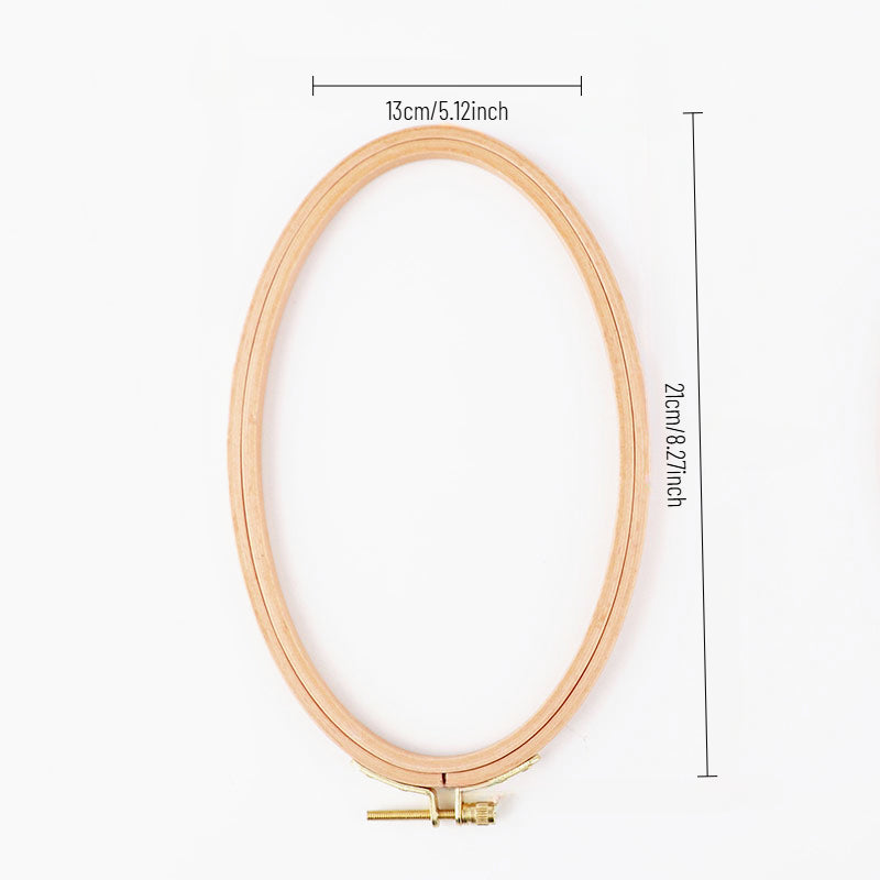 Beechwood Oval Embroidery Hoop