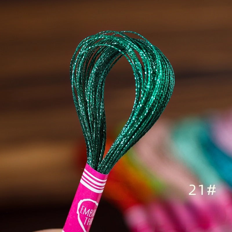 Glossy Metallic Embroidery Thread