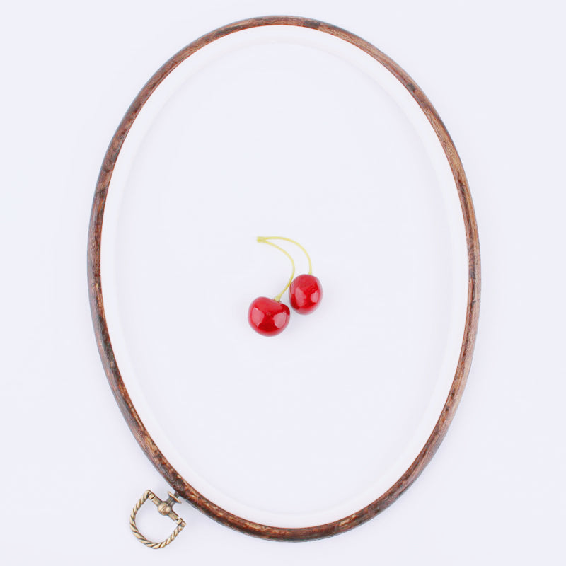 Vintage Oval Embroidery Display Frame