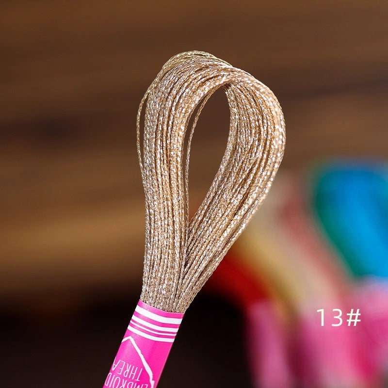 Glossy Metallic Embroidery Thread
