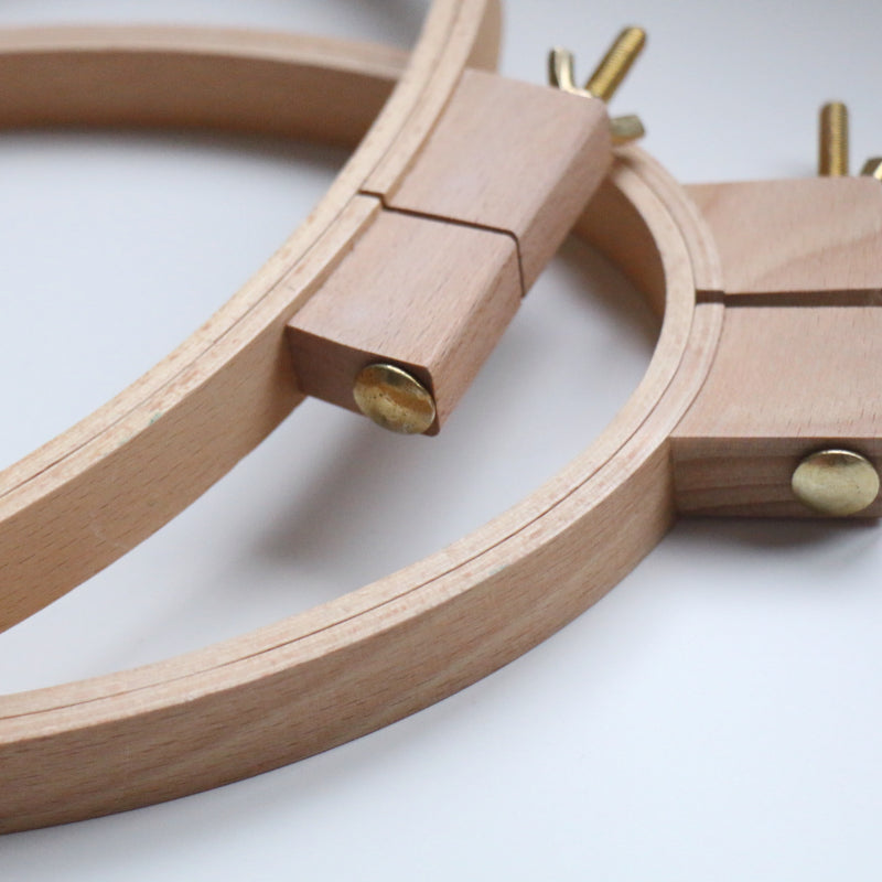 Premium Oval Wooden Embroidery Hoop