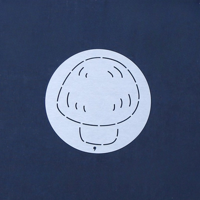 Mushroom Small Circle Sashiko Stencils