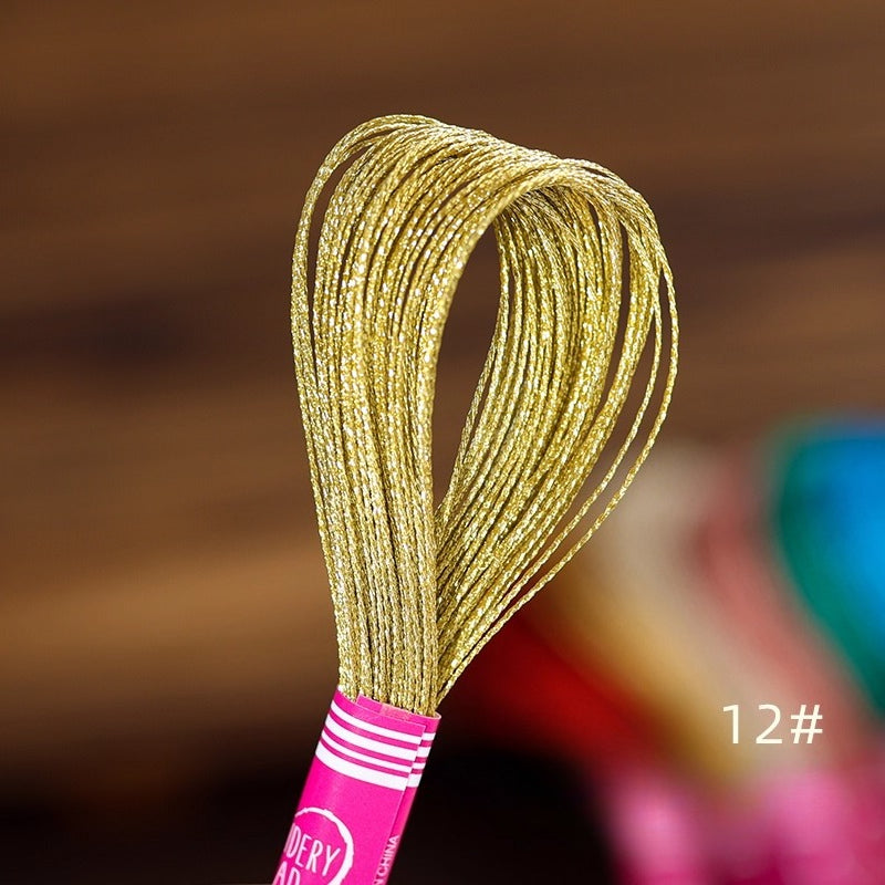 Glossy Metallic Embroidery Thread