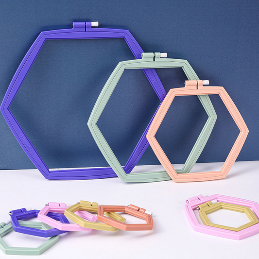 Hexagon Plastic Embroidery Hoop
