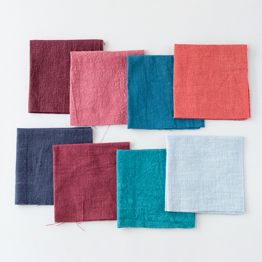 Sashiko Embroidery Ramie Squares