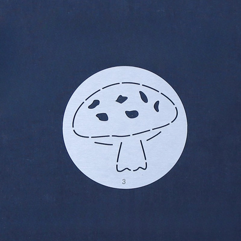 Mushroom Small Circle Sashiko Stencils