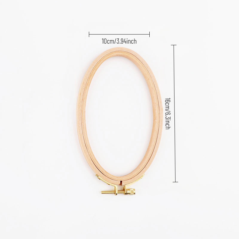 Beechwood Oval Embroidery Hoop