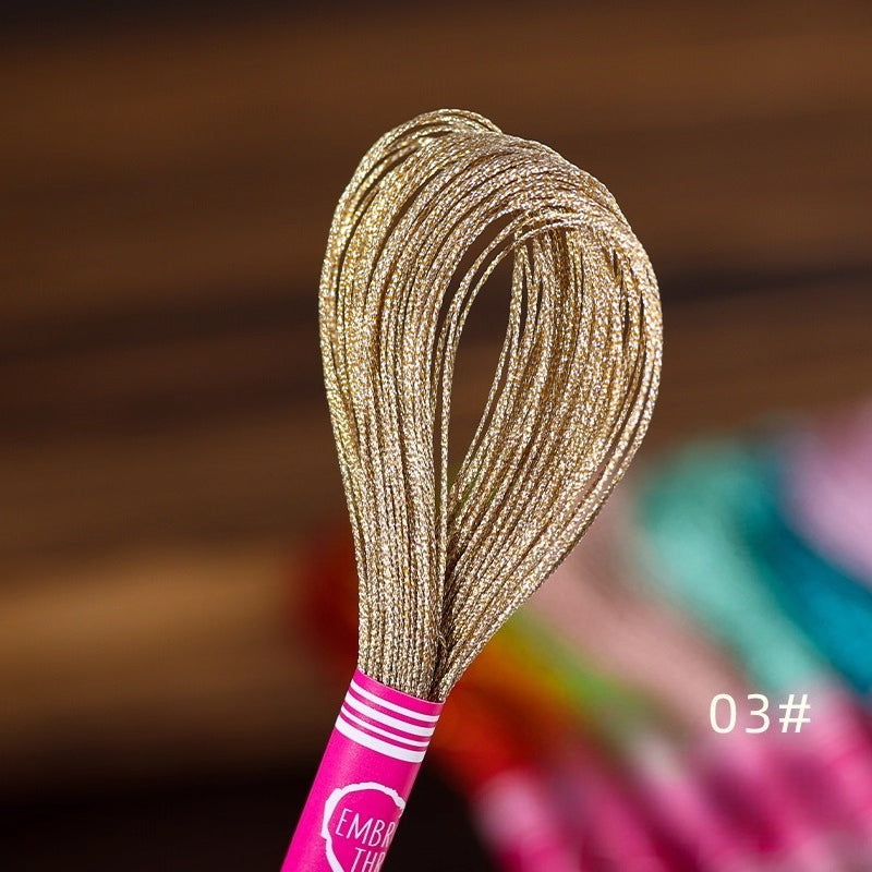 Glossy Metallic Embroidery Thread