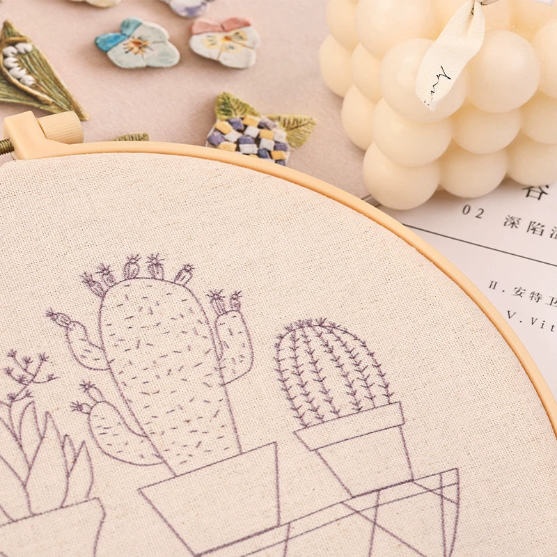 Patterned Embroidery Fabric Squares