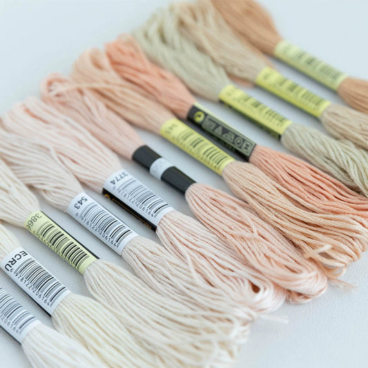 11 Skeins Skin-Tone Embroidery Thread Set