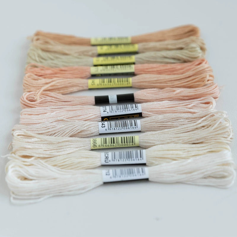 11 Skeins Skin-Tone Embroidery Thread Set