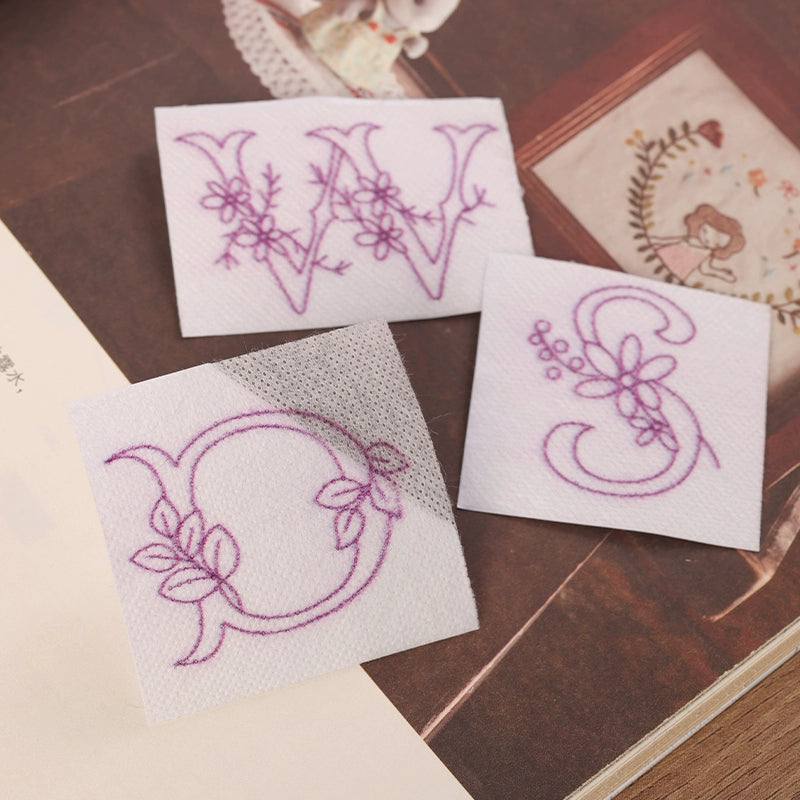26 Small Stitch and Stick Alphabet Letters