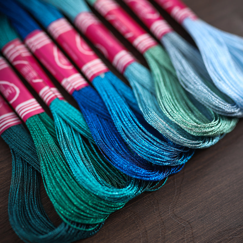 Glossy Metallic Embroidery Thread