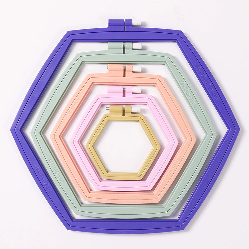Hexagon Plastic Embroidery Hoop