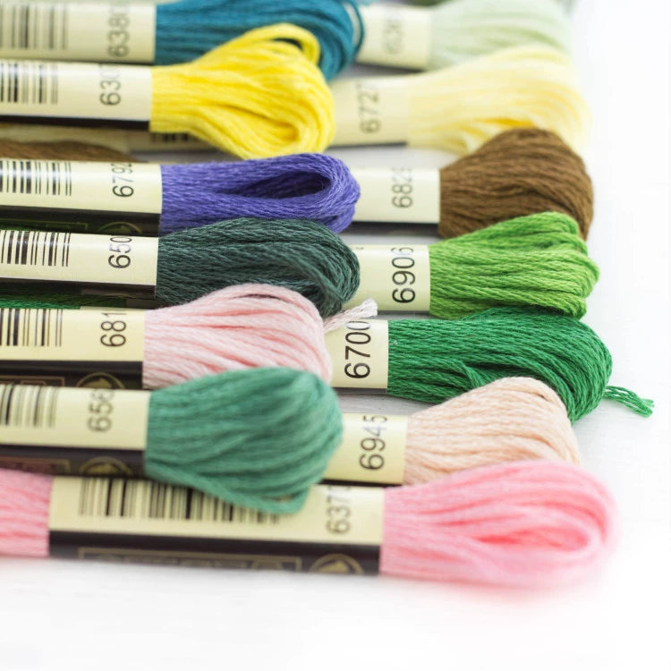 36-Color 100% Cotton Embroidery Floss Set