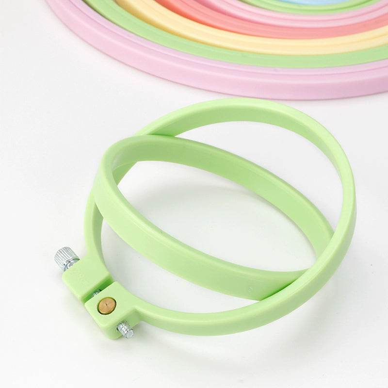 Colorful Round Plastic Embroidery Hoop