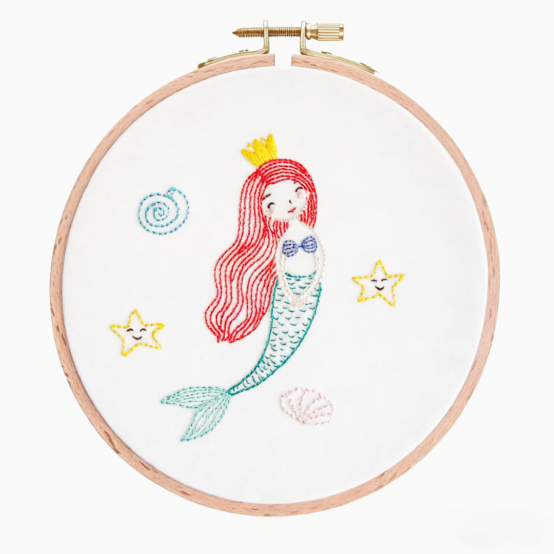 Mermaid Embroidery Kit for Kids