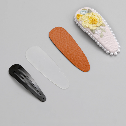 Embroidered Hair Clip DIY Kit (Pack of 10)