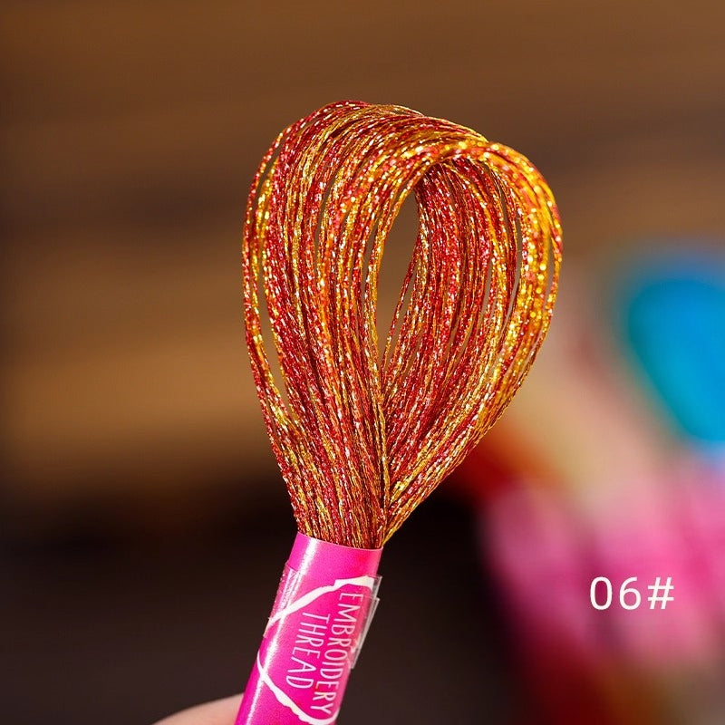 Glossy Metallic Embroidery Thread