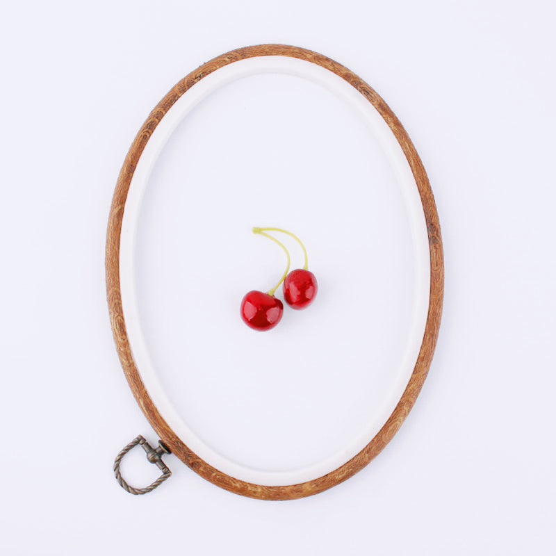 Vintage Oval Embroidery Display Frame