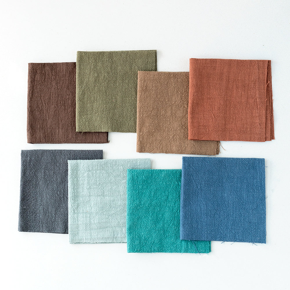 Sashiko Embroidery Ramie Squares