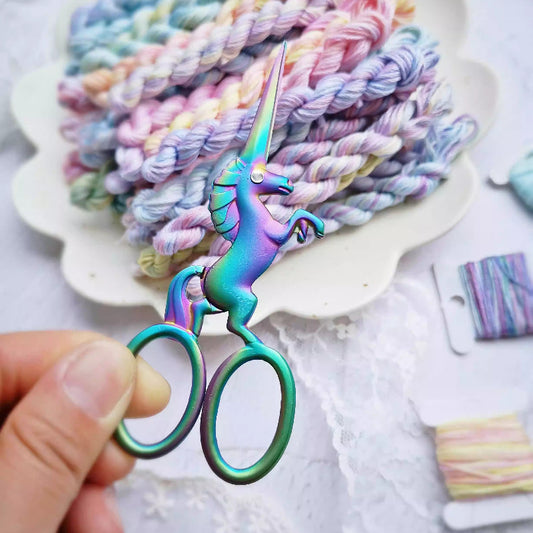 Rainbow Unicorn Embroidery Scissors