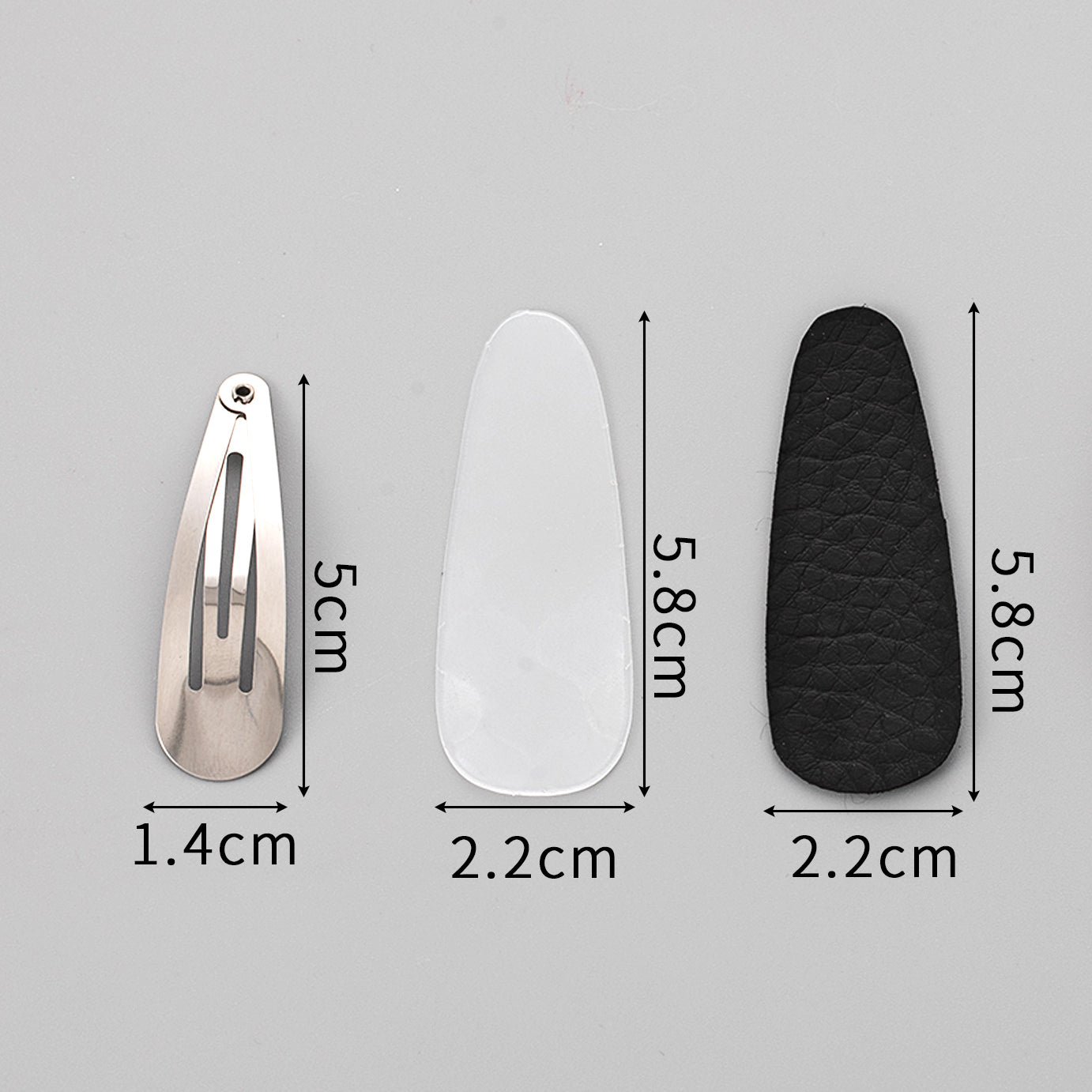 Embroidered Hair Clip DIY Kit (Pack of 10)
