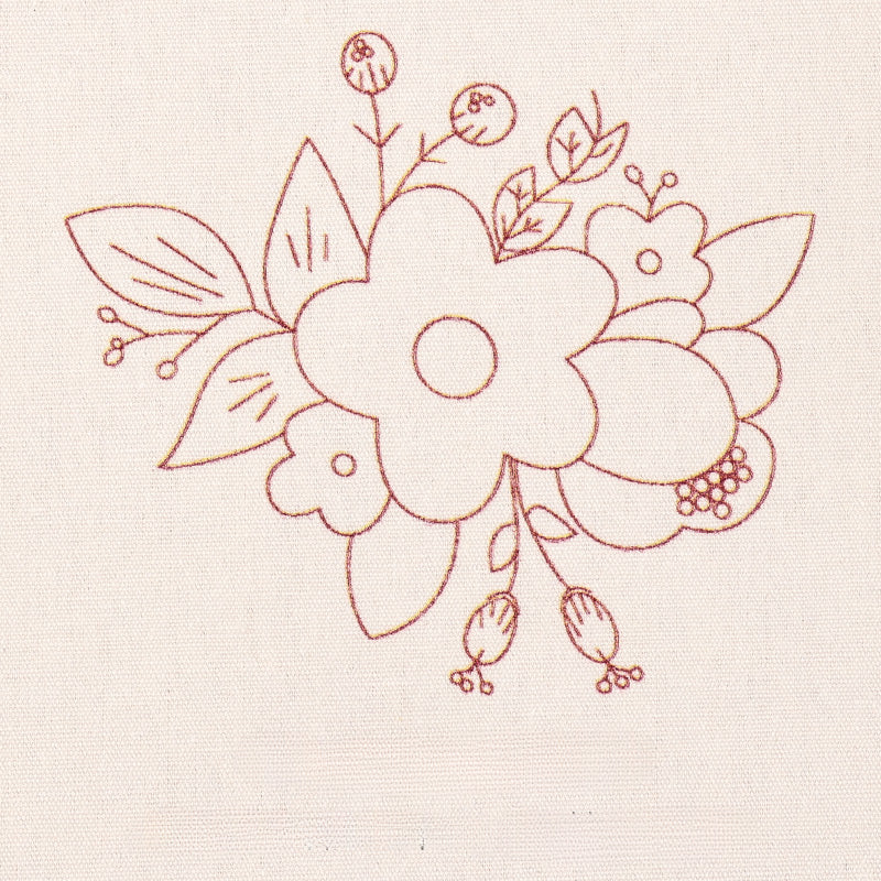 Patterned Embroidery Fabric Squares