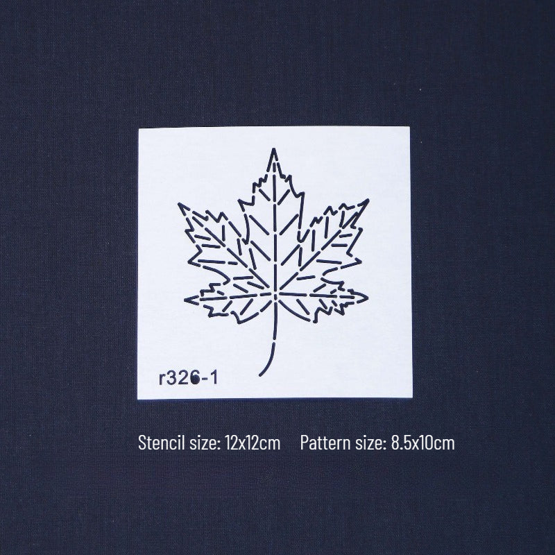 Maple Leaf Sashiko Embroidery Templates