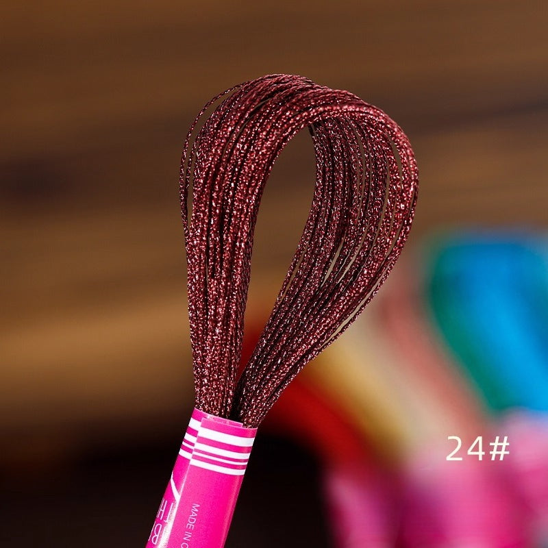 Glossy Metallic Embroidery Thread