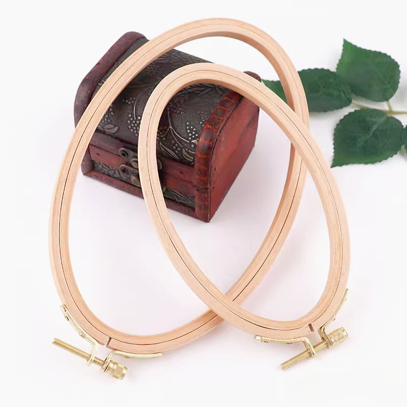 Beechwood Oval Embroidery Hoop