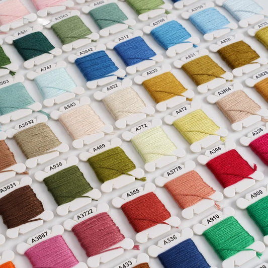 100-Color Embroidery Floss Set with Storage Box