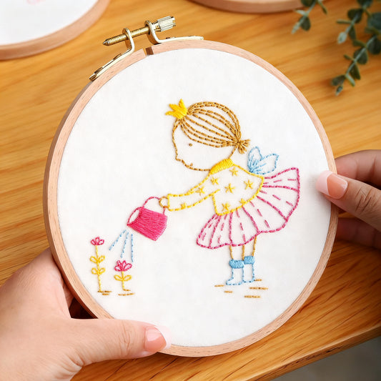 Little Gardener Embroidery Kit for Kids