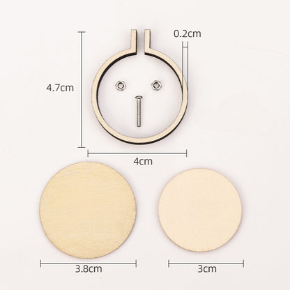 Miniature Wooden Embroidery Hoops