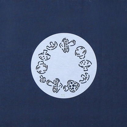 Mushroom Small Circle Sashiko Stencils