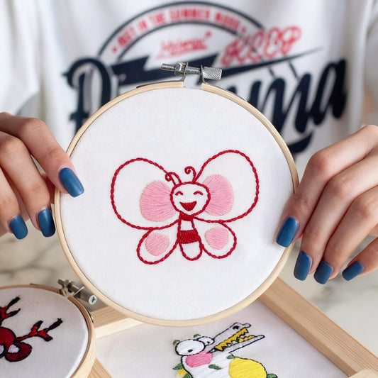 Butterfly Embroidery Kit for Kids