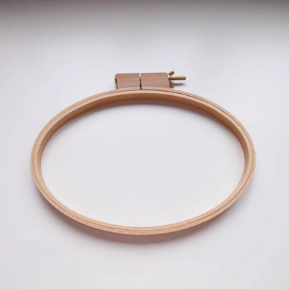 Premium Oval Wooden Embroidery Hoop