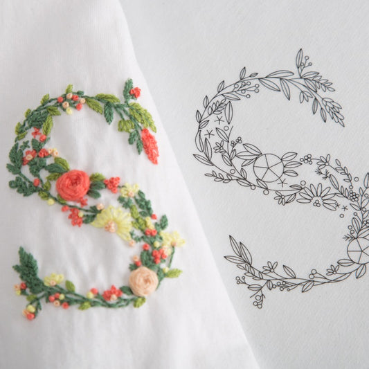 Large Alphabet Letter Stick and Stitch