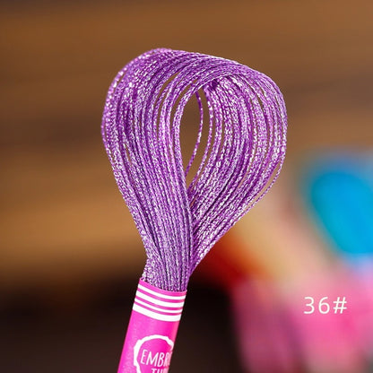 Glossy Metallic Embroidery Thread